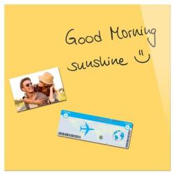 BE!BOARD Mágneses üvegtábla, 45×45 cm, BE! BOARD, napsárga (SDB1108)