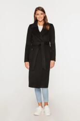  Hosszú gyapjú kabát alpakkával őszi-téli Passero Lara Fekete 44
