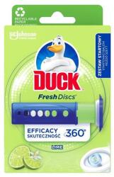 DUCK WC tisztító korong adagolóval, 36 ml, DUCK „Fresh Discs, lime (KHT1135)