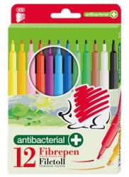 ICO Filctoll készlet, 1 mm, antibakteriális, ICO „Süni 300, 12 különböző szín (TIC30012A)