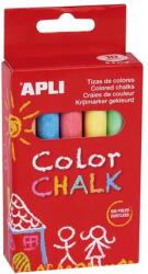 APLI Táblakréta, kerek, 10 darabos, APLI, vegyes színek (LCA14574)