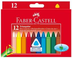 Faber-Castell Zsírkréta, háromszögletű, FABER-CASTELL , 12 különböző szín (TFC120010) - becsiirodaker