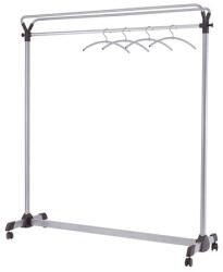 ALBA Ruhaállvány, mobil, 3db vállfával, ALBA, szürke (BAF71) - becsiirodaker