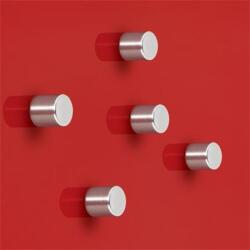 Sigel Extra erős, henger alakú mágnes, 5 db SIGEL „SuperDym, ezüst (SBA700)