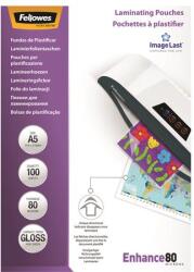 Fellowes Meleglamináló fólia, 80 mikron, A5, fényes, 100 db, FELLOWES (IFW53060) - becsiirodaker