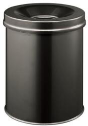 DURABLE Tűzálló szemetes, fém, kerek, DURABLE „Safe, fekete (DB330501)