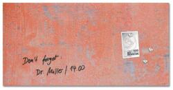 Sigel Mágneses üvegtábla, 91x46x1, 5 cm, SIGEL „Artverum® „, piros fal mintázat, matt (SDGL289)