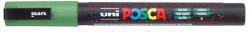 uni Dekormarker, 0, 9-1, 3 mm, UNI „Posca PC-3ML, fényes zöld (TUPC3MLZ)
