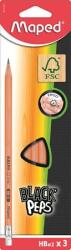 Maped Grafitceruza radírral, HB, FSC 100%, háromszögletű, MAPED „Black`Peps (IMA851711)