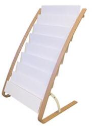 Alba Katalógustartó, 8×2 rekeszes, ALBA, fa/fehér (BAP30)