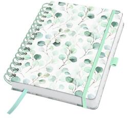 Sigel Spirálfüzet, 168×215 mm, sima, 120 lap, keményfedeles, SIGEL „Jolie Eucalyptus Day (SIJN656)