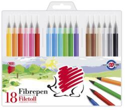 ICO Filctoll készlet, 1 mm, ICO „Süni 300, 18 különböző szín (TIC30018V)