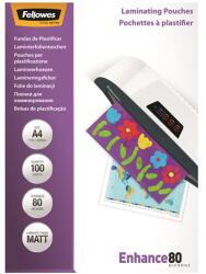Fellowes Meleglamináló fólia, 80 mikron, A4, matt, 100 db, FELLOWES (IFW54521) - becsiirodaker