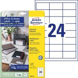 Avery-Zweckform Etikett, univerzális, 64, 6×33, 8 mm, AVERY ZWECKFORM, 240 etikett/csomag (AY365810)
