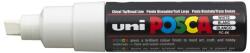 uni Dekormarker, 8 mm, vágott, UNI „Posca PC-8K, fehér (TUPC8KFH)