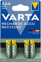 VARTA Tölthető elem, AAA mikro, újrahasznosított, 4×800 mAh, VARTA (VAKU77)