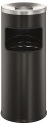 DURABLE Tűzálló szemetes, kerek, hamutartóval, DURABLE „Safe, fekete (DB333201)