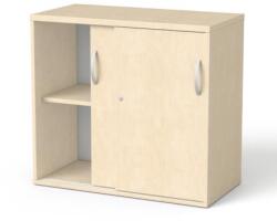 MAYAH Szekrény, asztalmagas, tolóajtós, polcos, MAYAH „Freedom SV-16, juhar (IBXSZ16J)