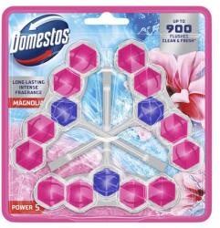 Domestos WC frissítő blokk, 3 db-os, DOMESTOS „Power 5, magnólia (KHT1177)