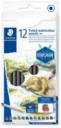 STAEDTLER Színezett akvarell ceruza készlet, hatszögletű, STAEDTLER® „tinted 146 10T, 12 különböző szín (TS14610TC12)