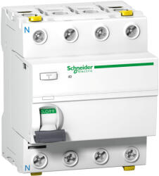 Schneider Electric ACTI9 iID THV áram-védőkapcsoló, A osztály, 4P, 63A, 30mA A9Z81463
