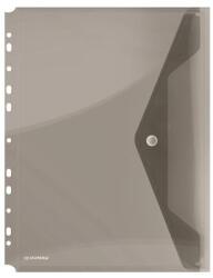 DONAU Irattartó tasak, A4, PP, patentos, lefűzhető, DONAU, füstszínű (D8540SZ) - becsiirodaker