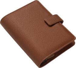 FILOFAX Kalendárium, gyűrűs, betétlapokkal, personal méret, FILOFAX „Camden, mokka (NFX022405)