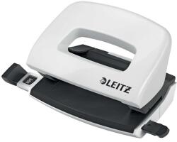 Leitz Lyukasztó, kétlyukú, 10 lap, fém, mini, LEITZ „Nexxt Wow, fehér (E50601001)