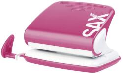 ICO Lyukasztó, kétlyukú, 20 lap, SAX „Design, magenta (ISADELM)