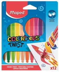 Maped Zsírkréta, kitekerhető, MAPED „Color`Peps, 12 különböző szín (IMA860612)