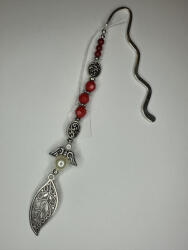  Őrangyal Vörös Harmónia - kézzel készült könyvjelző (JJKONYV40)