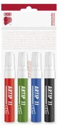 ICO Flipchart marker készlet, 1-3 mm, kúpos, ICO „Artip 11, 4 különböző szín (TICA11V4)