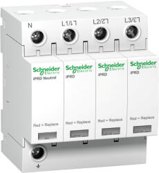 Schneider Electric ACTI9 iPRD túlfeszültség-korlátozó, cs. bet. távjelzéssel, 65kA, 3P-N, 350V A9L65601