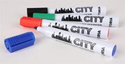 Victoria Táblamarker készlet, 1-3 mm, kúpos, VICTORIA VISUAL „City, 4 különböző szín (TVI2313V)