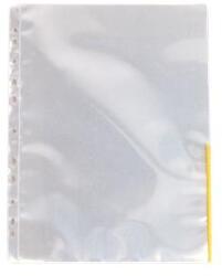 Esselte Genotherm, lefűzhető, felül/oldalt félig nyitott, A4, 105 mikron, víztiszta, ESSELTE, sárga (E55361)