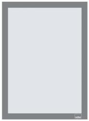 Nobo Posztertábla, fali, A4 méret, műanyag keret, 2 db, NOBO, ezüst (VN5696) - becsiirodaker