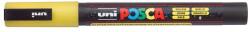 uni Dekormarker, 0, 9-1, 3 mm, UNI „Posca PC-3ML, fényes sárga (TUPC3MLS)