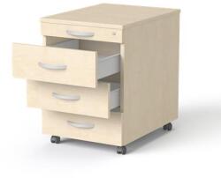 MAYAH Görgős konténer, 4 fiókos, MAYAH „Freedom SV-15, juhar (IBXK15J)