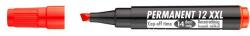 ICO Alkoholos marker, 1-4 mm, vágott, ICO „Permanent 12 XXL, piros (TICP12XP)