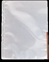 Esselte Genotherm, lefűzhető, felül/oldalt félig nyitott, A4, 105 mikron, víztiszta, ESSELTE, piros (E55363) - becsiirodaker