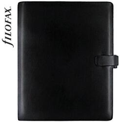 FILOFAX Kalendárium, gyűrűs, betétlapokkal, A4, FILOFAX „Metropol, fekete (NFX026921)