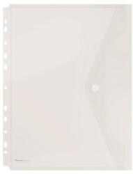 DONAU Irattartó tasak, A4, PP, patentos, lefűzhető, DONAU, áttetsző (D8540A)