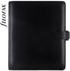 FILOFAX Kalendárium, gyűrűs, betétlapokkal, A5, FILOFAX „Metropol, fekete (NFX026968)