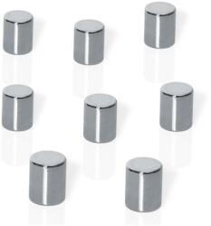 BE!BOARD Erős henger alakú mágnes, 8 db, BE! BOARD „Neodymium ezüst (SDB3103)