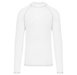 Proact PA4017 hosszú ujjú férfi sportpóló UV védelemmel Proact, White-XL (pa4017wh-xl)