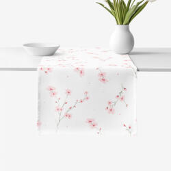 Goldea pamut asztali futó - cseresznyevirágok 35x160 cm