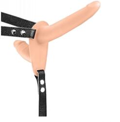 Guilty Toys Strap-on for Women-Double Dildo-Silicone, Flesh