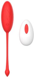 Passion Labs Egg Vibrator Kate Remote Control 10 Vibration Modes Silicone USB Red