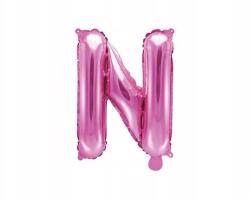 Party Deco Léggömb N betű sötét rózsaszín, 35cm