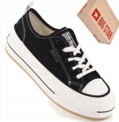 Big Star NN274204 női tornacipő fekete alkalmi platform cipő (NN274204 CZARNY)